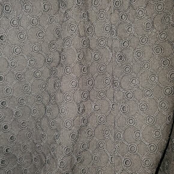 Ann Taylor Black Eyelet Dress Size 8 Vintage Bow Detail Sleeveless Lined - Picture 6 of 10